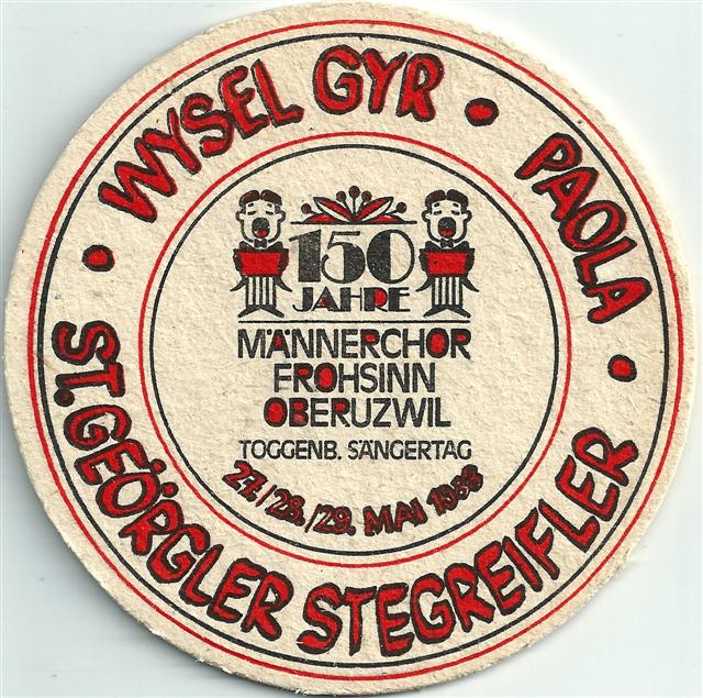 oberuzwil sg-ch frohsinn 1ab (rund215-150 jahre mnnerchor-schwarzrot)